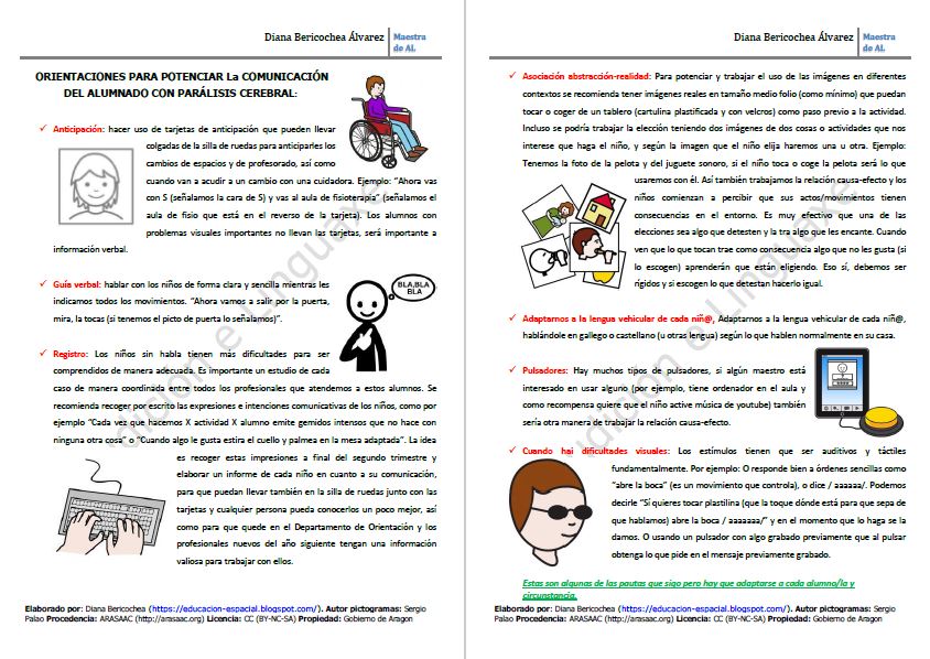 Pautas para trabajar la comunicación con alumnado no verbal