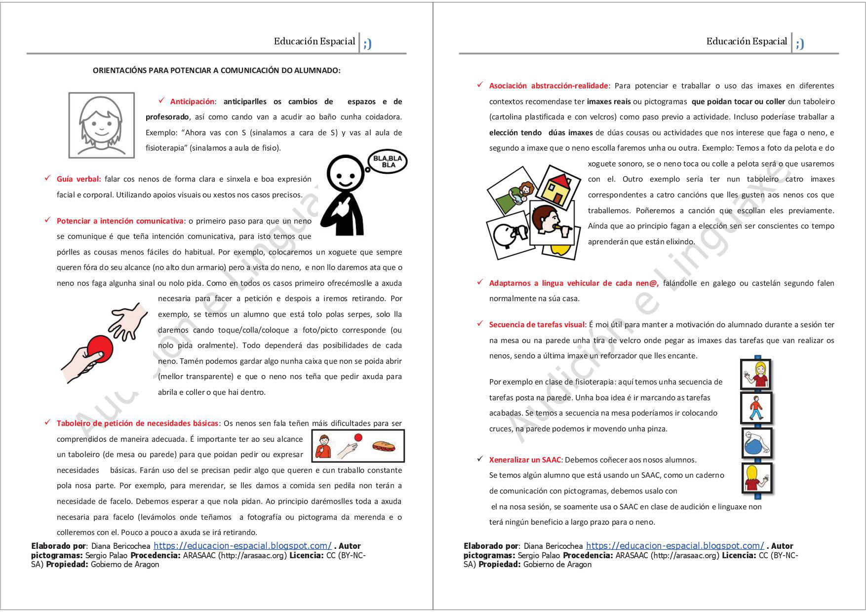 Pautas para traballar a comunicación con estudantes non verbais