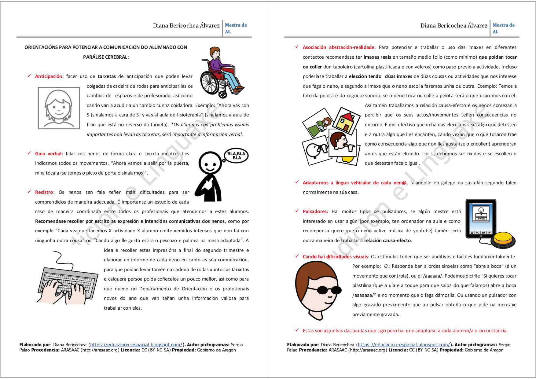 Pautas para traballar a comunicación con estudantes non verbais