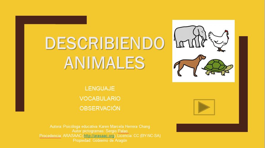 Aprendemos a describir personas y animales