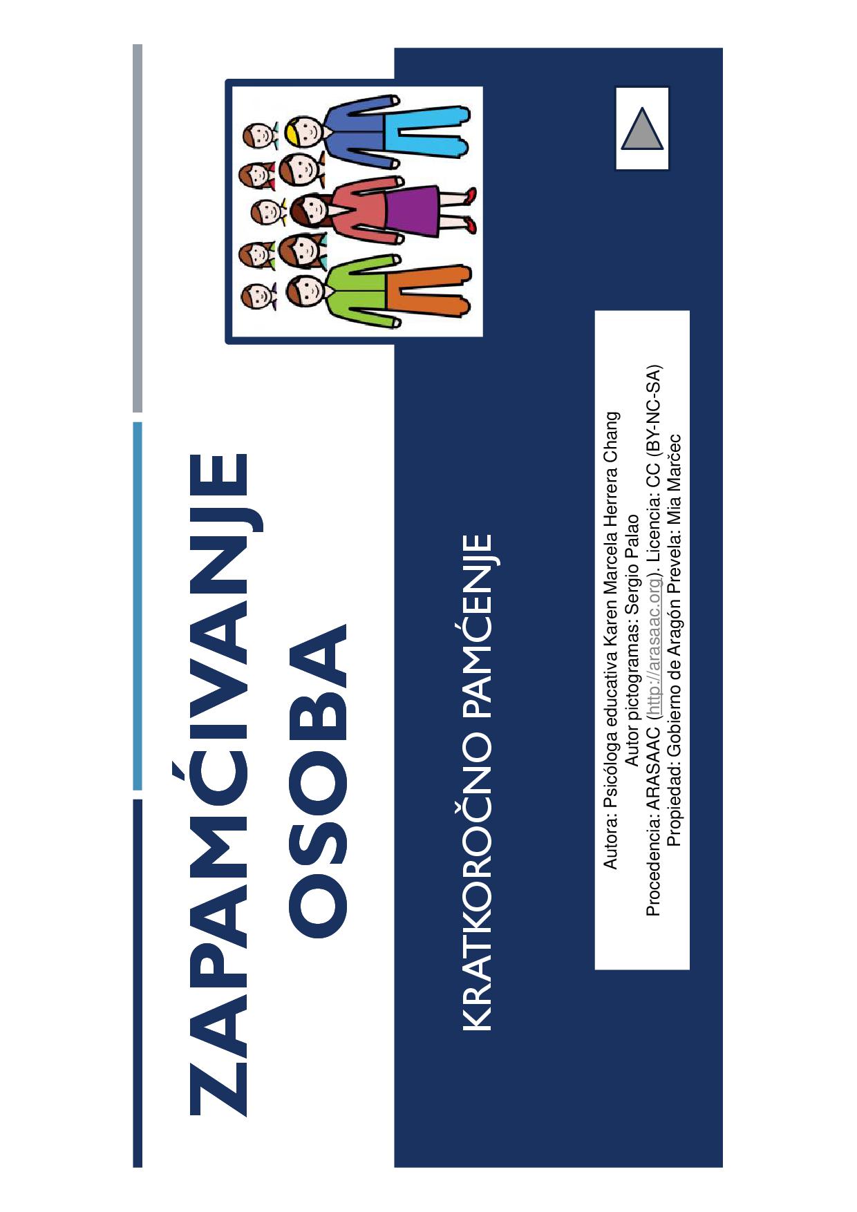 Kratkoročno pamćenje - zapamćivanje osoba