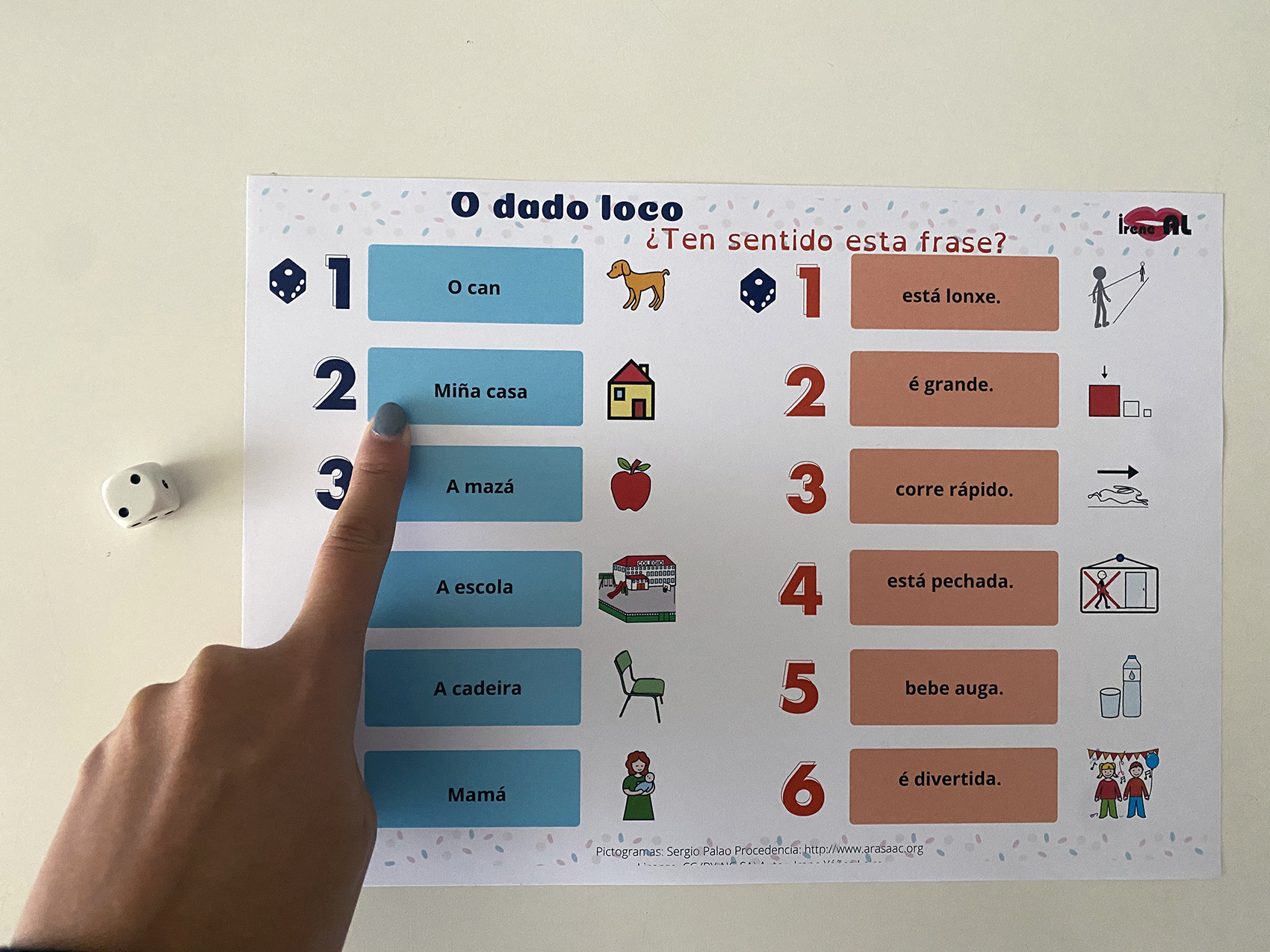 Xogo - O dado loco