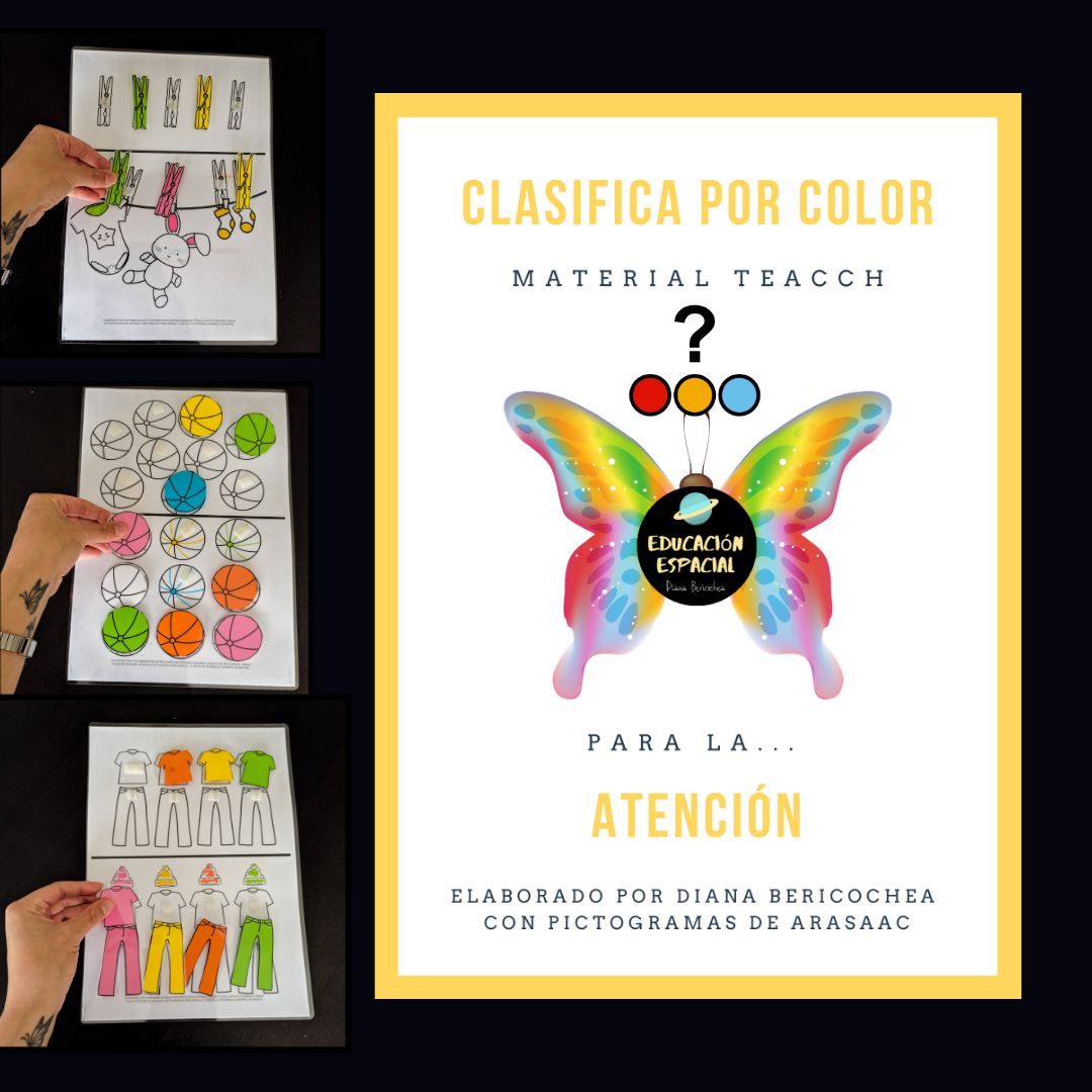 Material TEACCH - Clasificamos por colores