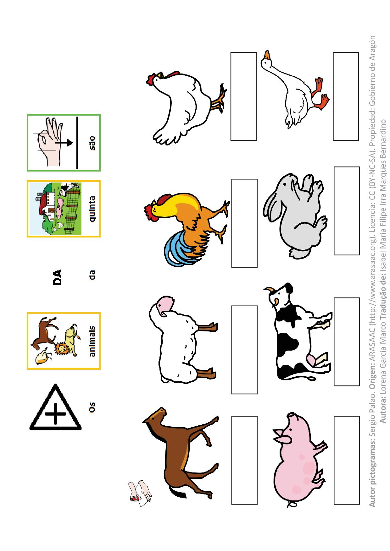 Atividades sobre os animais domésticos