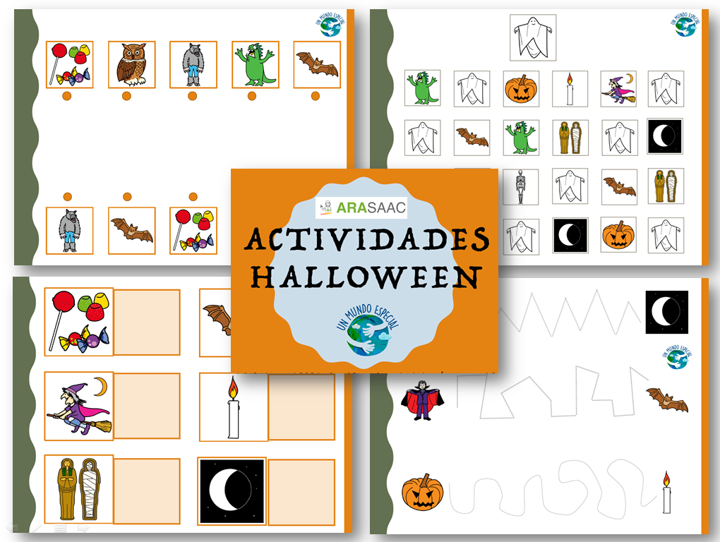 Cuadernillo de actividades sobre Halloween - Nivel básico