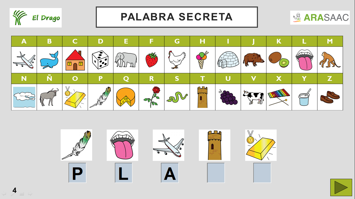 Conciencia fonológica y lectoescritura . Descubre la palabra secreta