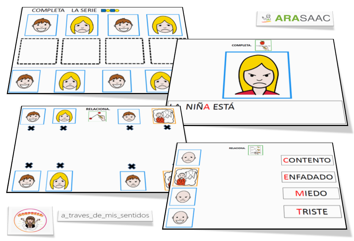 Actividades para trabajar la Identificación y asociación de emociones básicas 