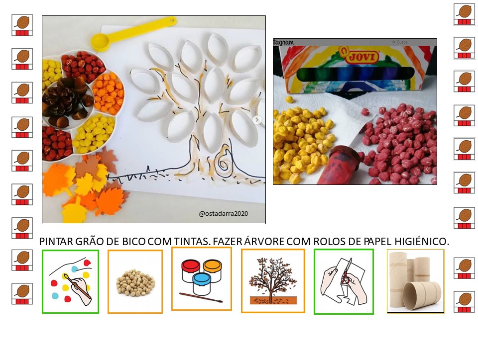 Experimentamos o outono com atividades artísticas