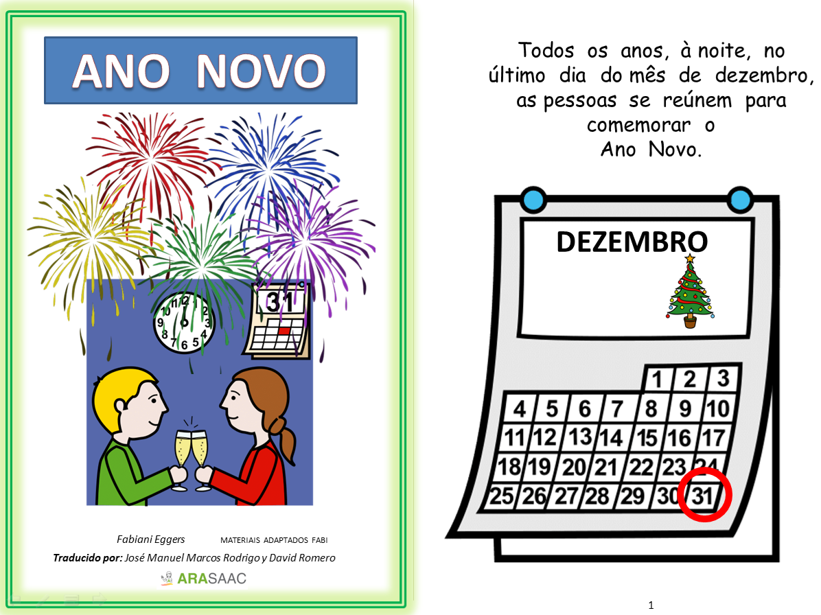 Mini book - História social - Ano novo