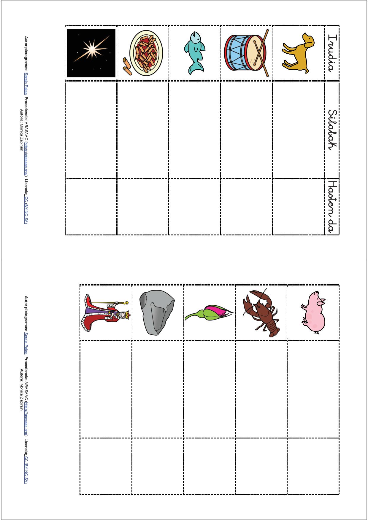 Kontzientzia fonologikoa - Gometsak