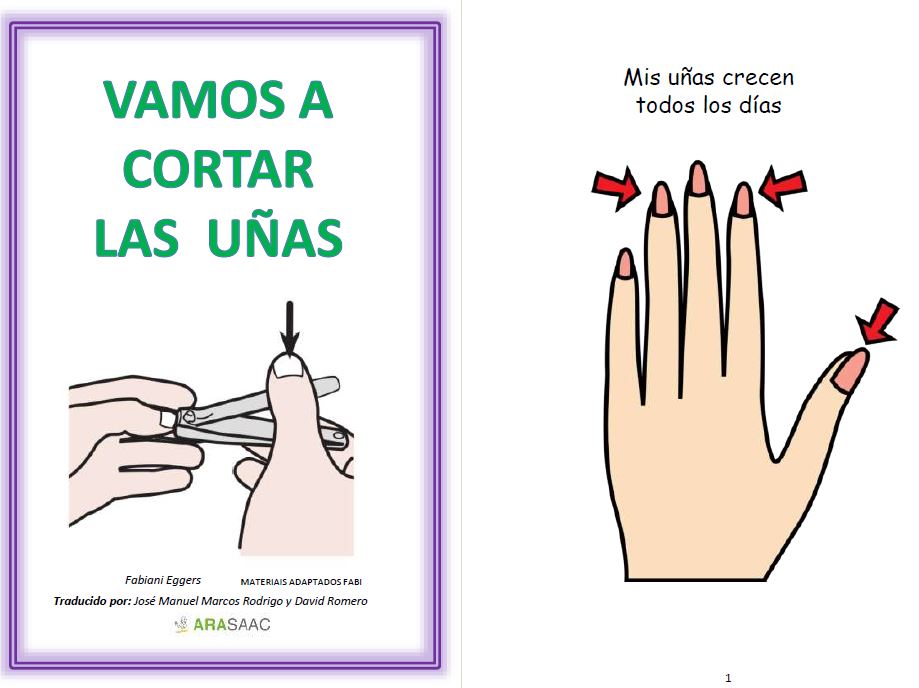 Mini book - Historia social - Vamos a cortar las uñas