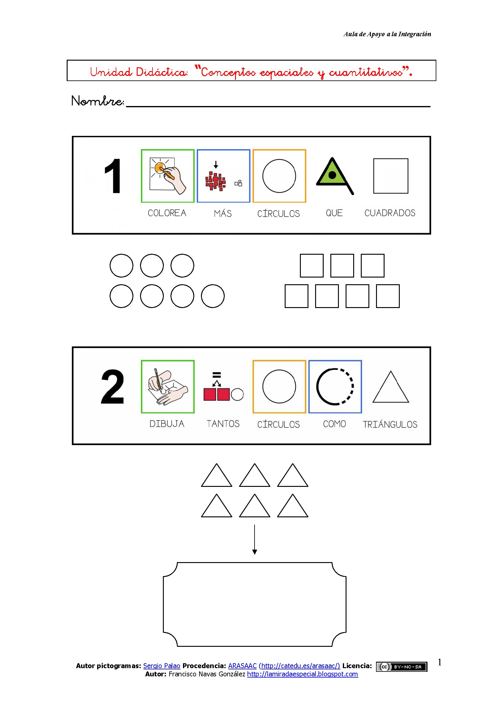 Conceptos espaciales y cuantitativos