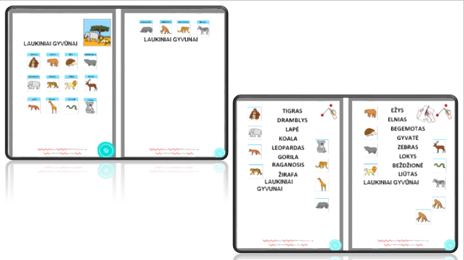 Mokomės žodyno - gyvūnai