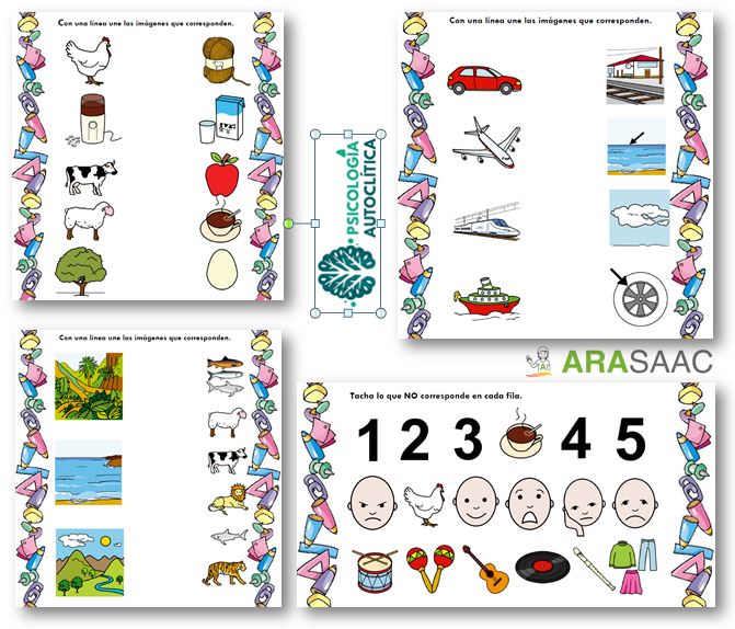 Actividad de Estimulación Cognitiva - Correspondencias Lógicas