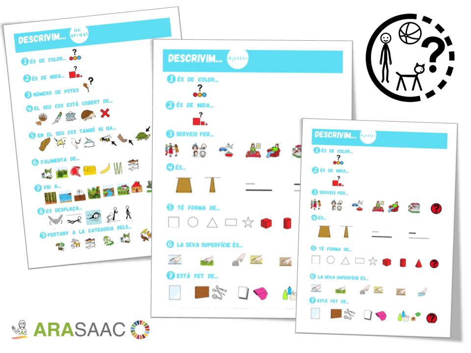 Pautes descripció - Animals, objectes i persones