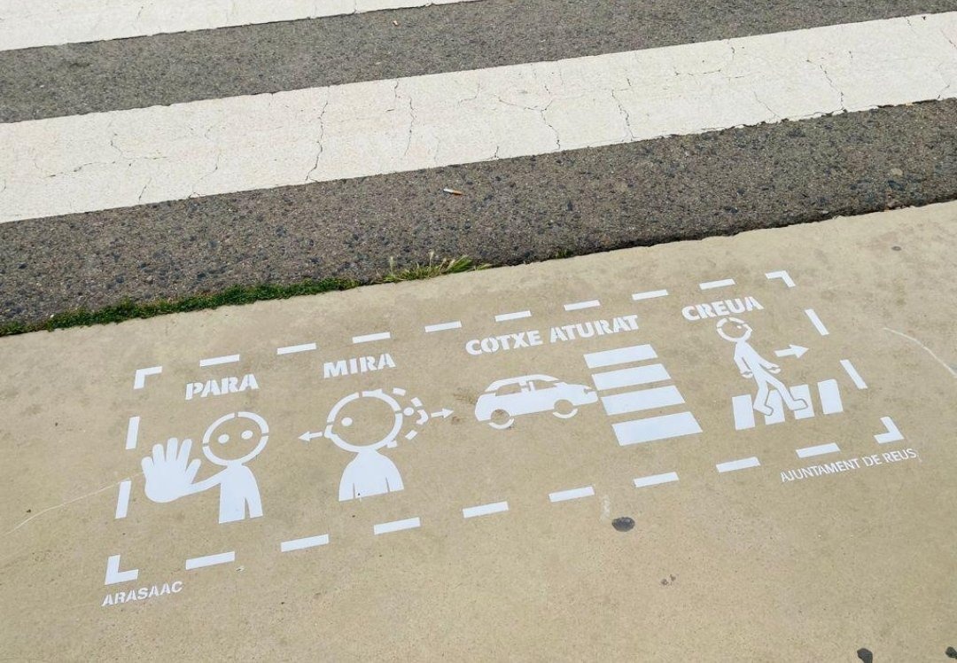 Senyalització vial de passos de vianants no semaforitzats