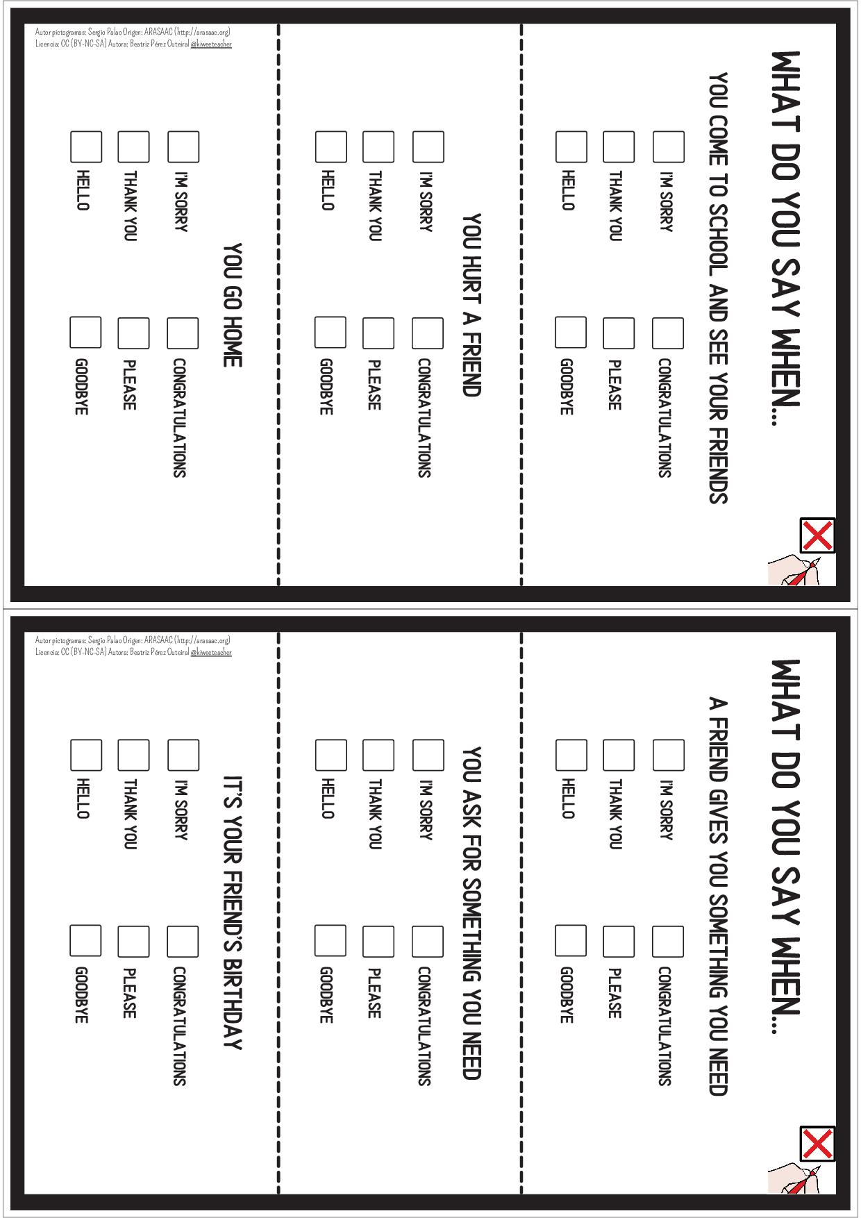 Interact with classmates - Communication notes