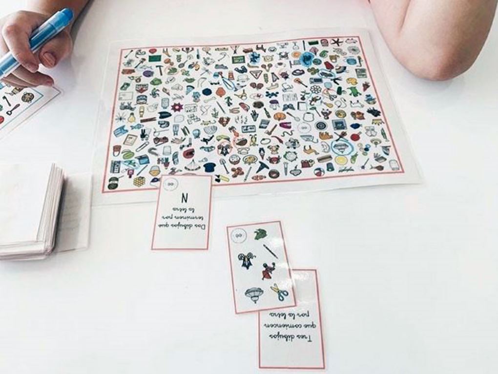 Busca, busca 2 - Juego para trabajar la atención, la discriminación visual y el vocabulario