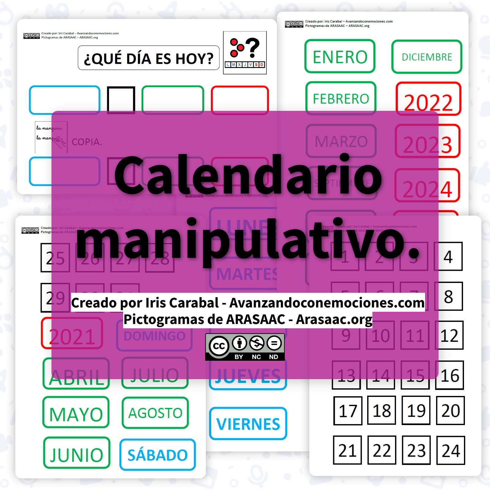 CALENDRIER MANIPULABLE