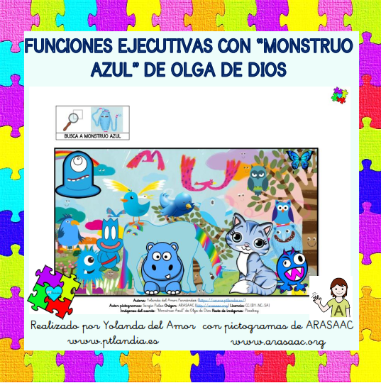 Funciones ejecutivas con "Monstruo Azul" de Olga de Dios