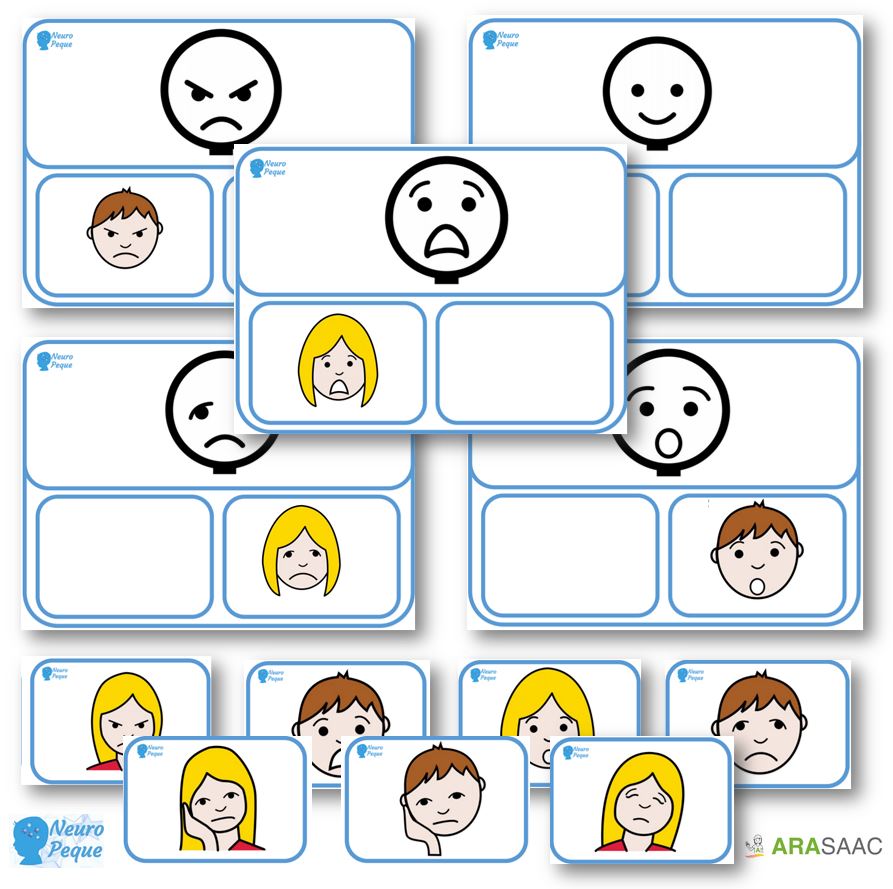 Material TEACCH - Asociamos emociones y sentimientos