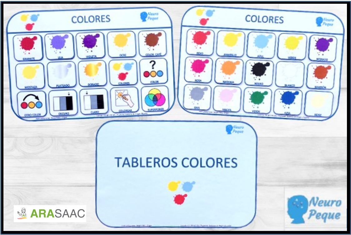 Material_TEACCH_tableau des couleurs
