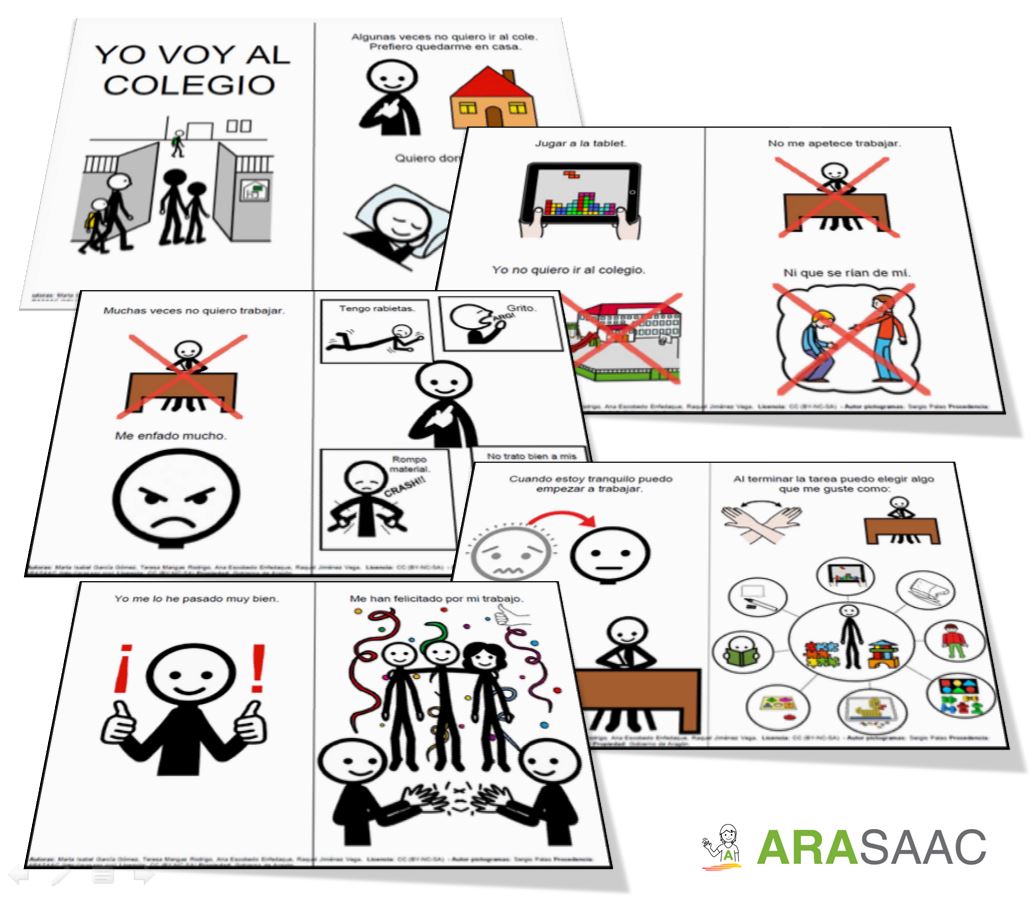 Actividades de anticipación, comunicación, semántica y juegos - Voy al colegio