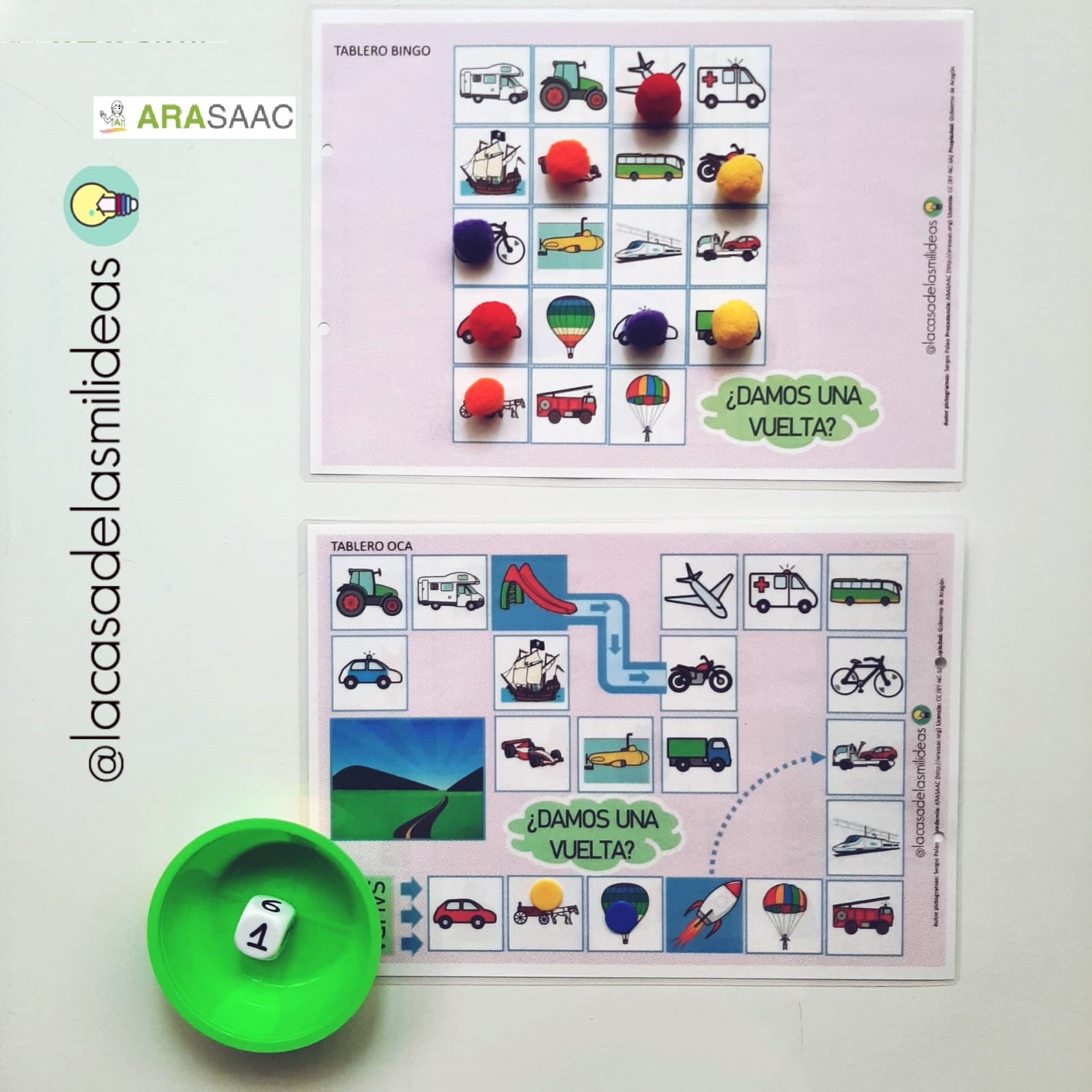 6 Juegos  Oca-bingo - Campos semánticos