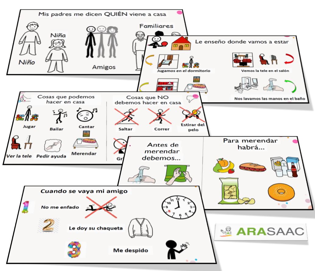 Actividades de anticipación, comunicación, semántica y juegos -Viene una visita a casa