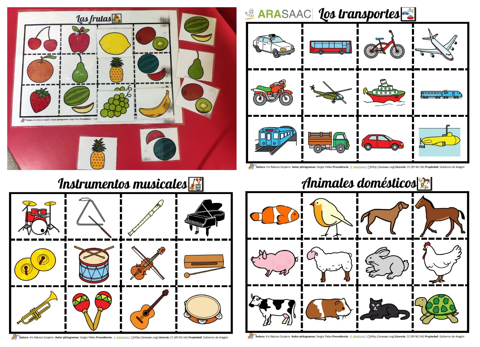 Lotos semanticos de diferentes centros de interés