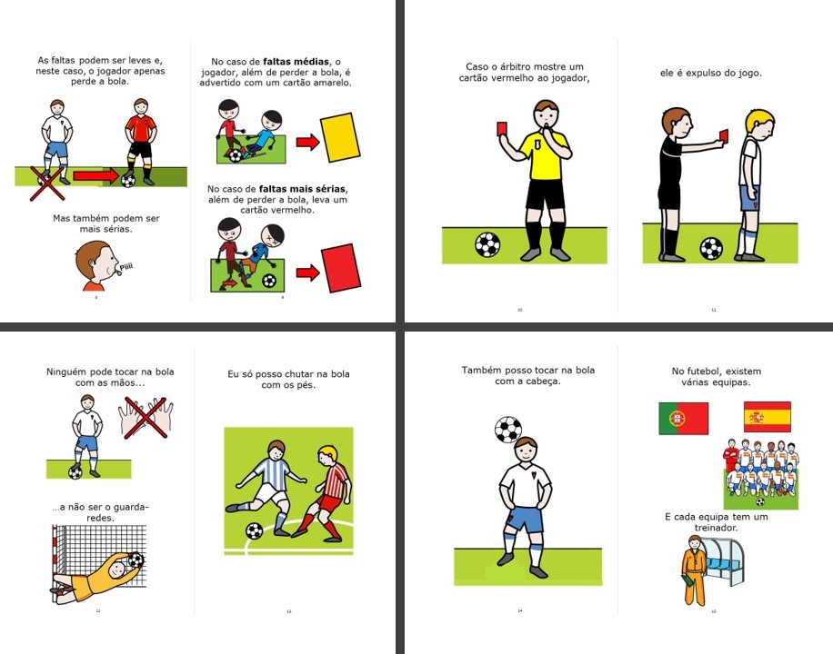 HISTÓRIA SOCIAL - MINI BOOK - É DIVERTIDO JOGAR FUTEBOL