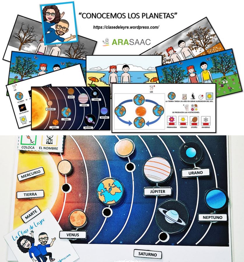 Material TEACCH - Unidad didáctica sobre los planetas