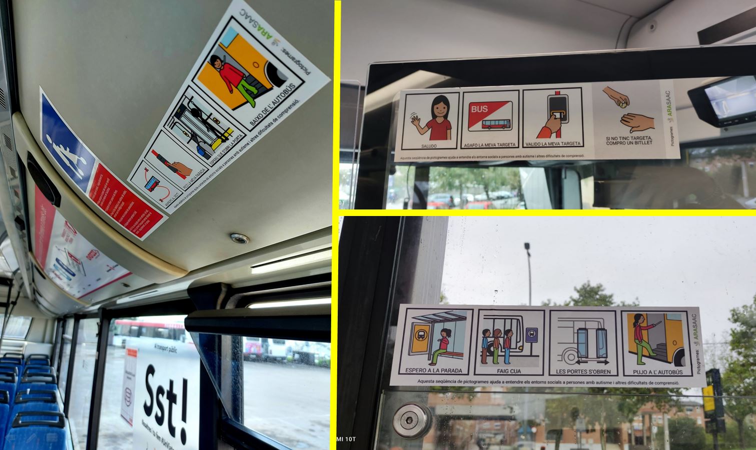 Secuencias y guías con pictogramas de ARASAAC - Autobuses urbanos de Terrasa (Barcelona)
