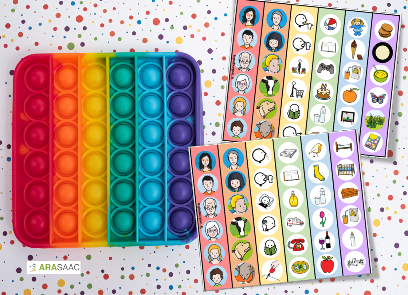 POP IT: CONSTRUCCIÓN DE FRASES DE 3 ELEMENTOS.