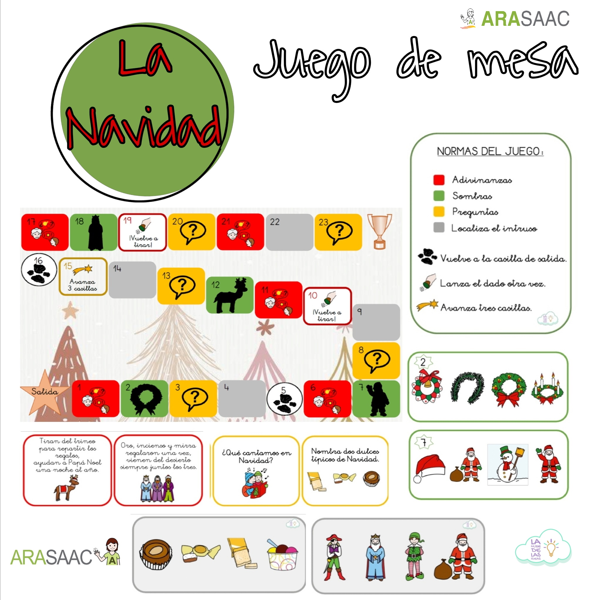 Juego de mesa de Navidad