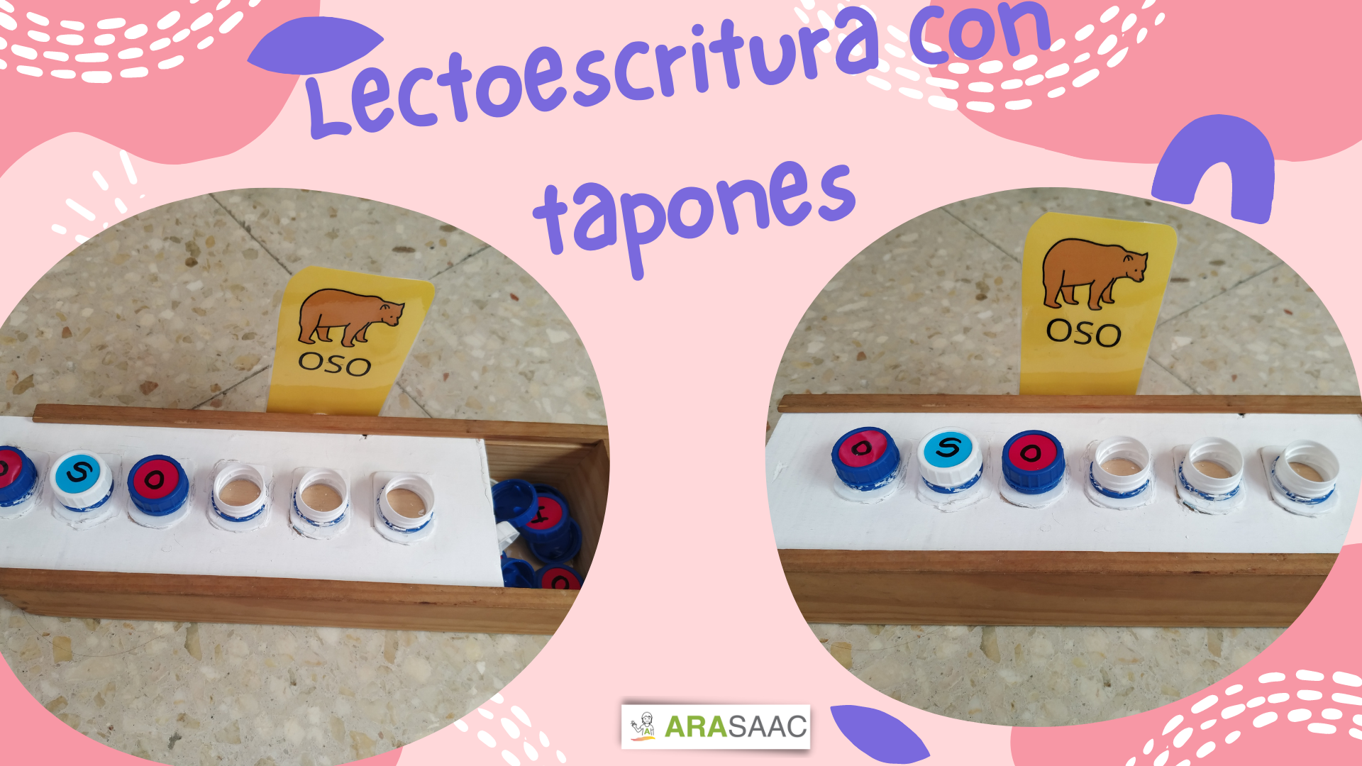 Lecto con tapones M, P, L, S, T, N, Ñ, D