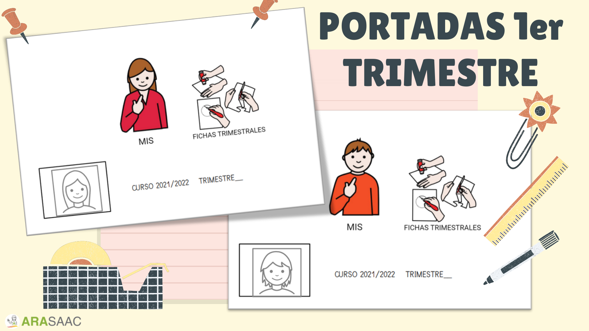 Portada para los trabajos realizados durante el trimestre