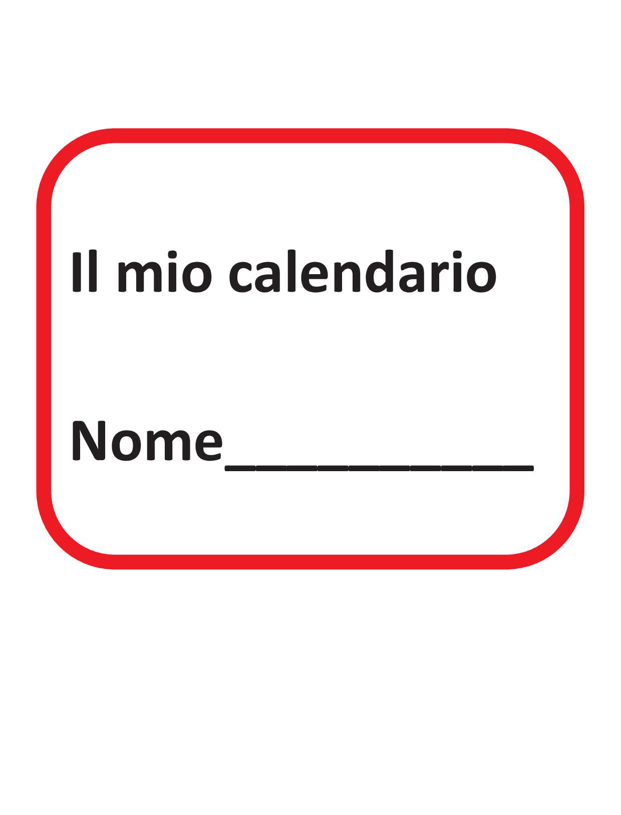 Il mio calendario