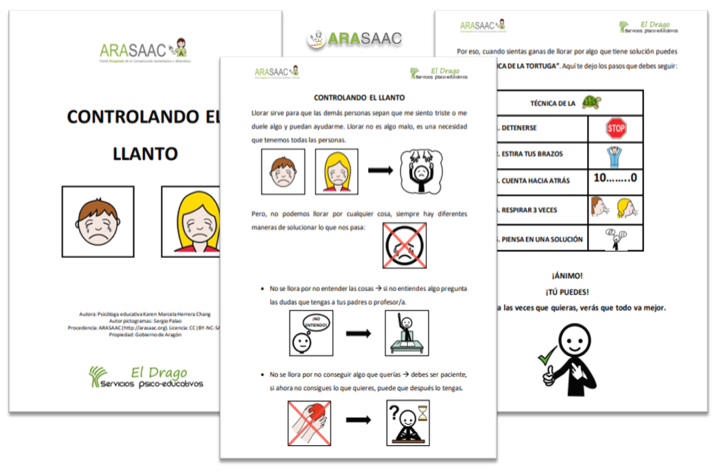 Materiales Y Recursos Saac Compartidos Relacionados Con Llanto Arasaac