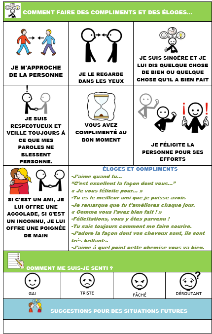 Scénarios sociaux pour travailler les compétences sociales