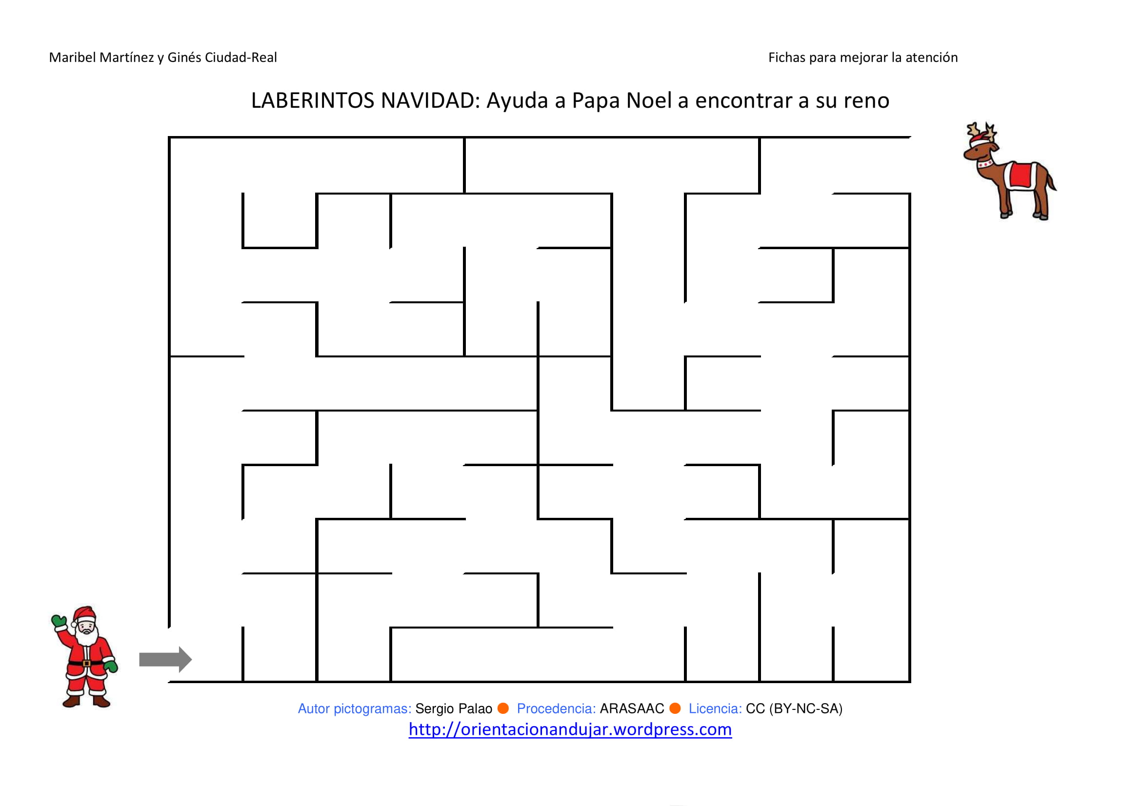 Laberintos con pictogramas