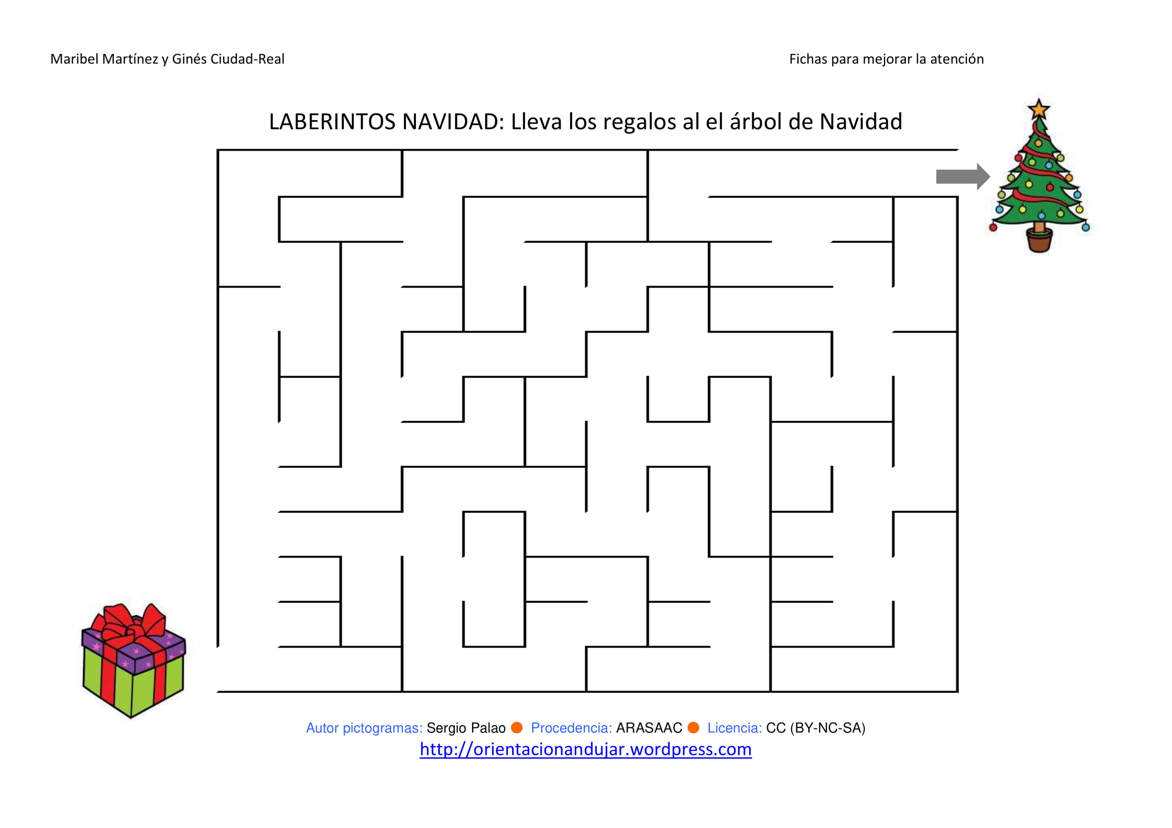 Laberintos con pictogramas