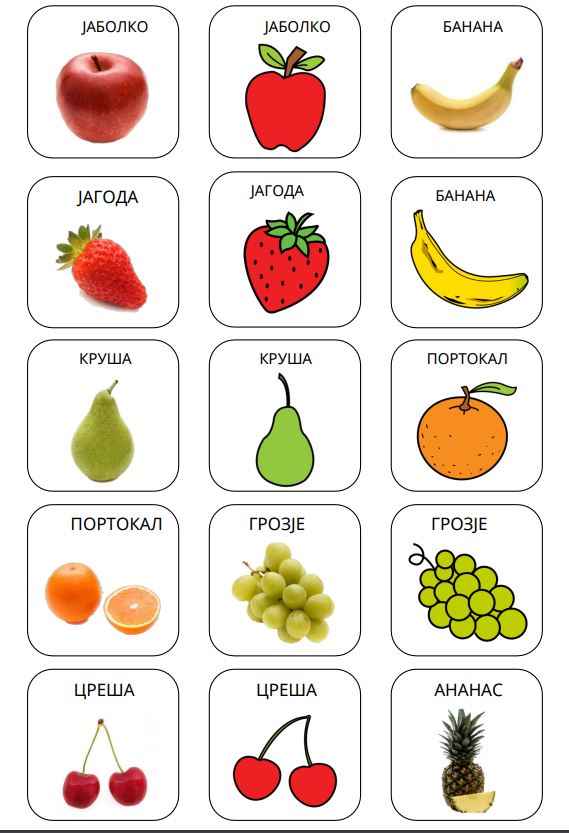 АСОЦИЈАЦИИ НА СЛИКИ СО ПИКТОГРАМИ