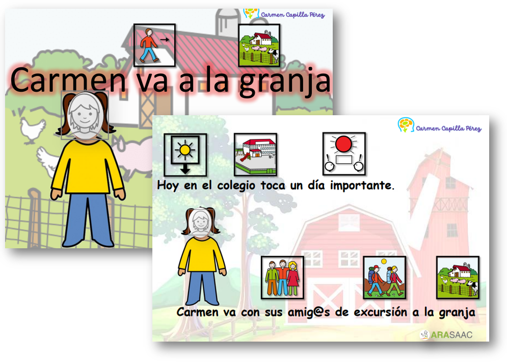 Cuento: Carmen va a la granja. 