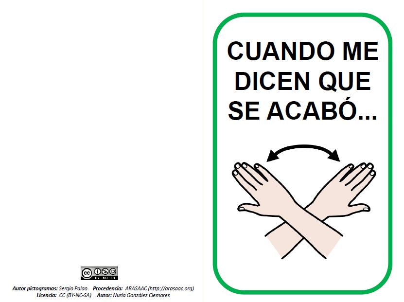 HISTORIA SOCIAL - CUANDO ME DICEN QUE SE ACABÓ