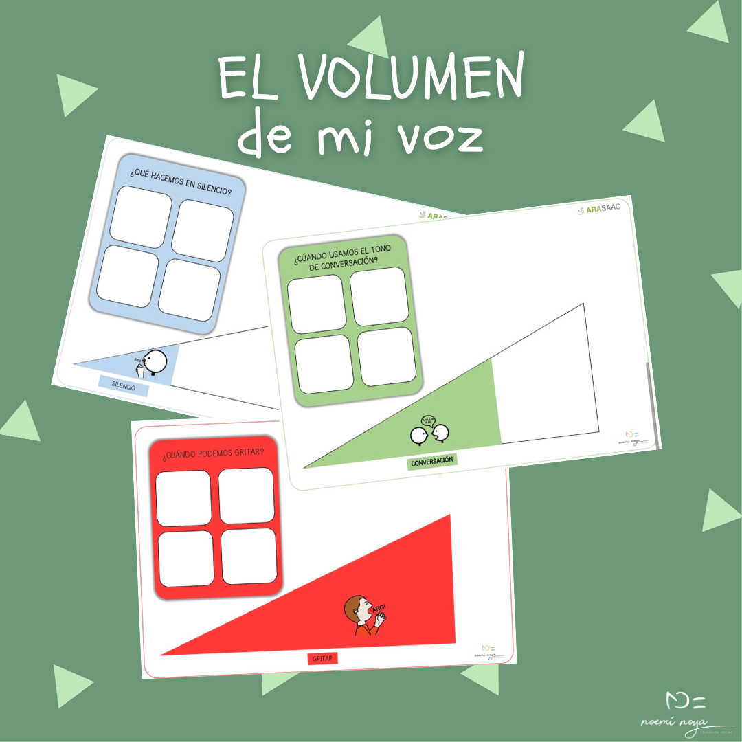 Material TEACCH: El volumen de mi voz