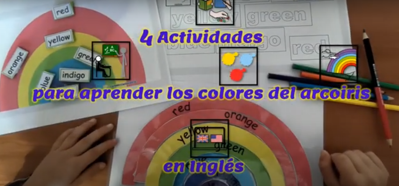 Aprendemos los colores en inglés. 