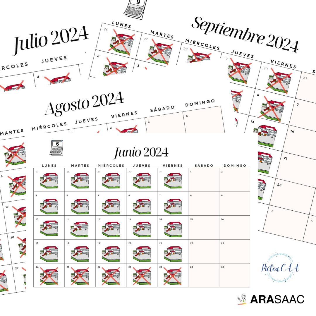 Calendario de Junio a Septiembre 