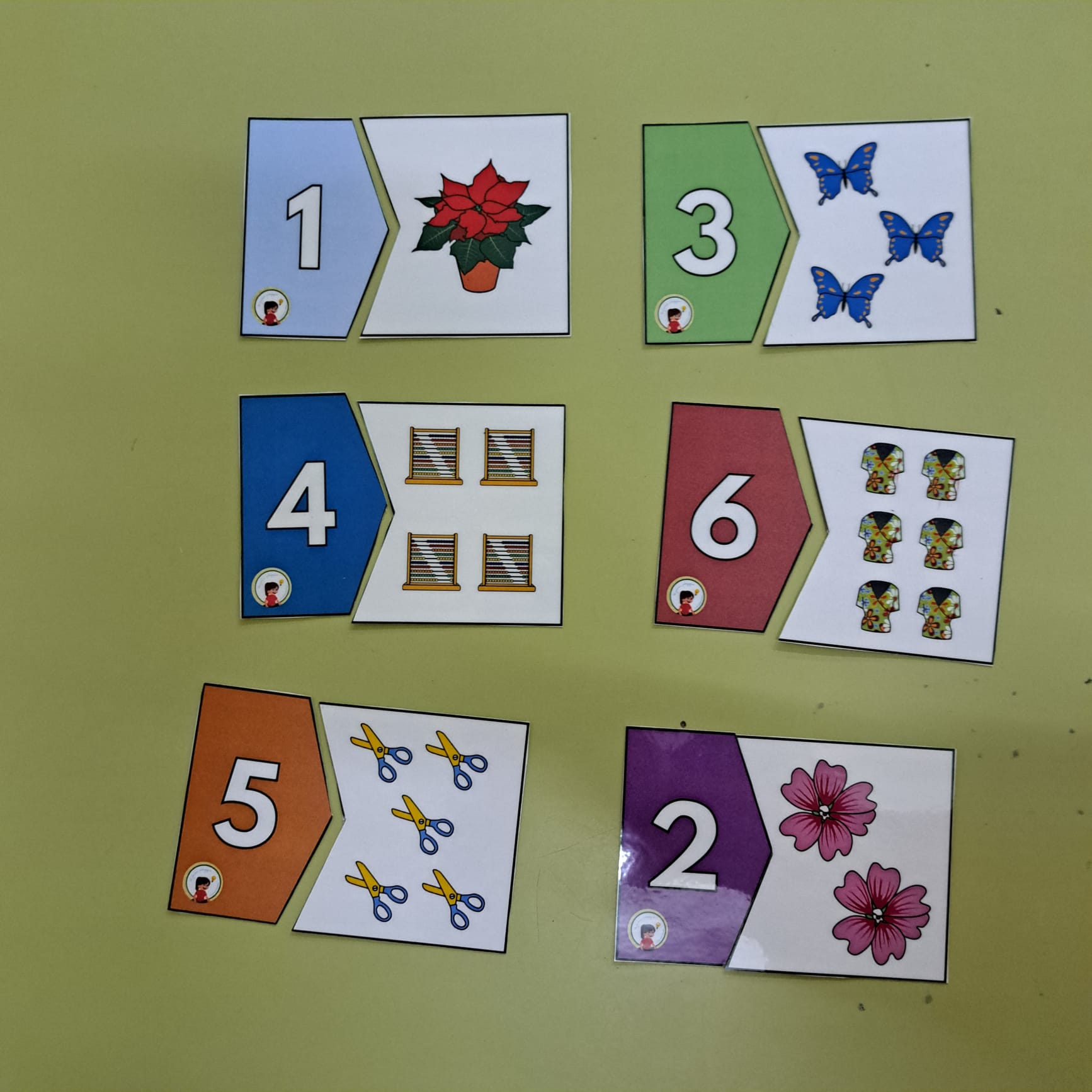 Puzzles del 1 al 10 con pictogramas