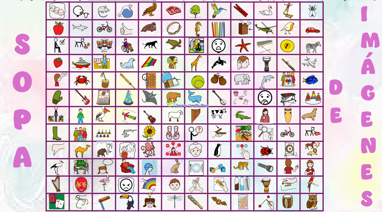 Juego: Sopa de letras